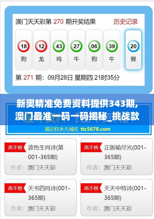 新奧精準(zhǔn)免費(fèi)提供澳彩——掌握彩票先機(jī)，贏取豐厚回報(bào)，新奧精準(zhǔn)免費(fèi)提供澳彩預(yù)測(cè)，贏取豐厚回報(bào)的機(jī)會(huì)來(lái)了！